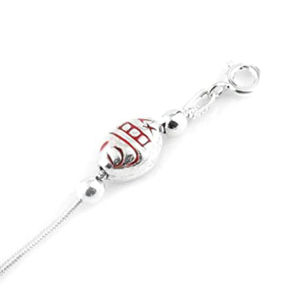 Silver Shankh Design Anklet (Single)