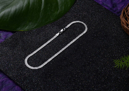 Silver Snake Anklet (Single)