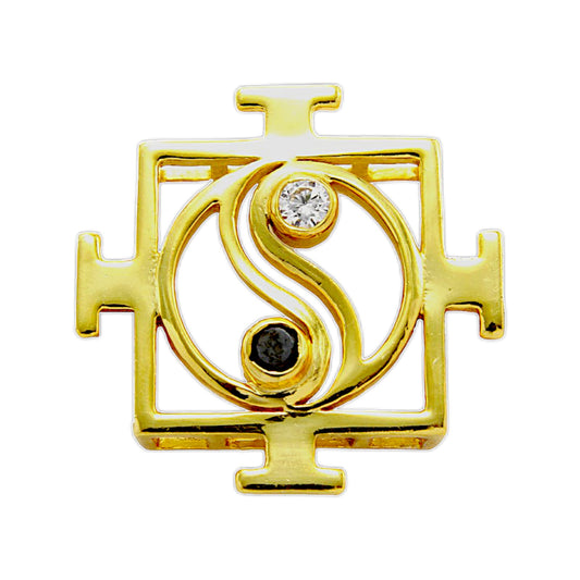 Lakshmi Yantra Ying Yang Pendant with Chain