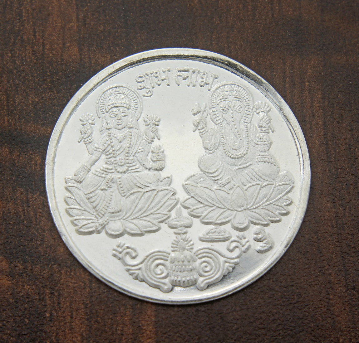 999 Silver Laxmi Ganesha XL Coin For Diwali And Dhanteras