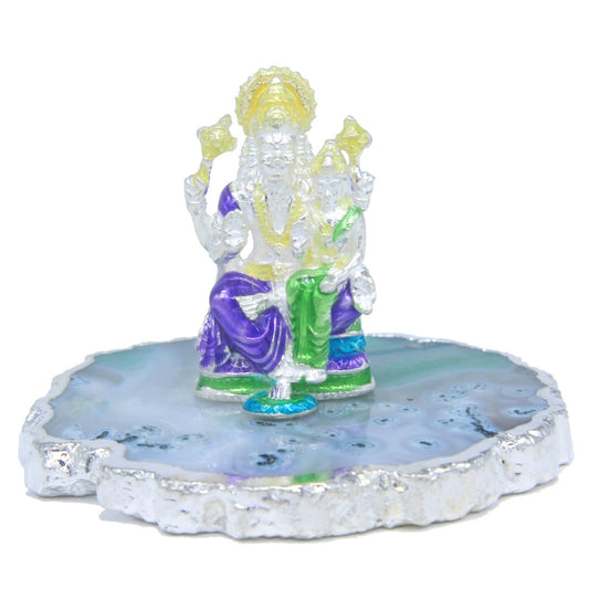 925 Sterling Silver Enamel Lord Laxmi Narasimha Swamy Ji Idol