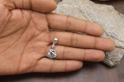 925 Sterling Silver Laddoo Gopal Baby Pendant For Kids