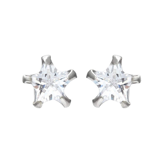 925 Sterling Silver Star Shape Earring Stud For Girls And Women