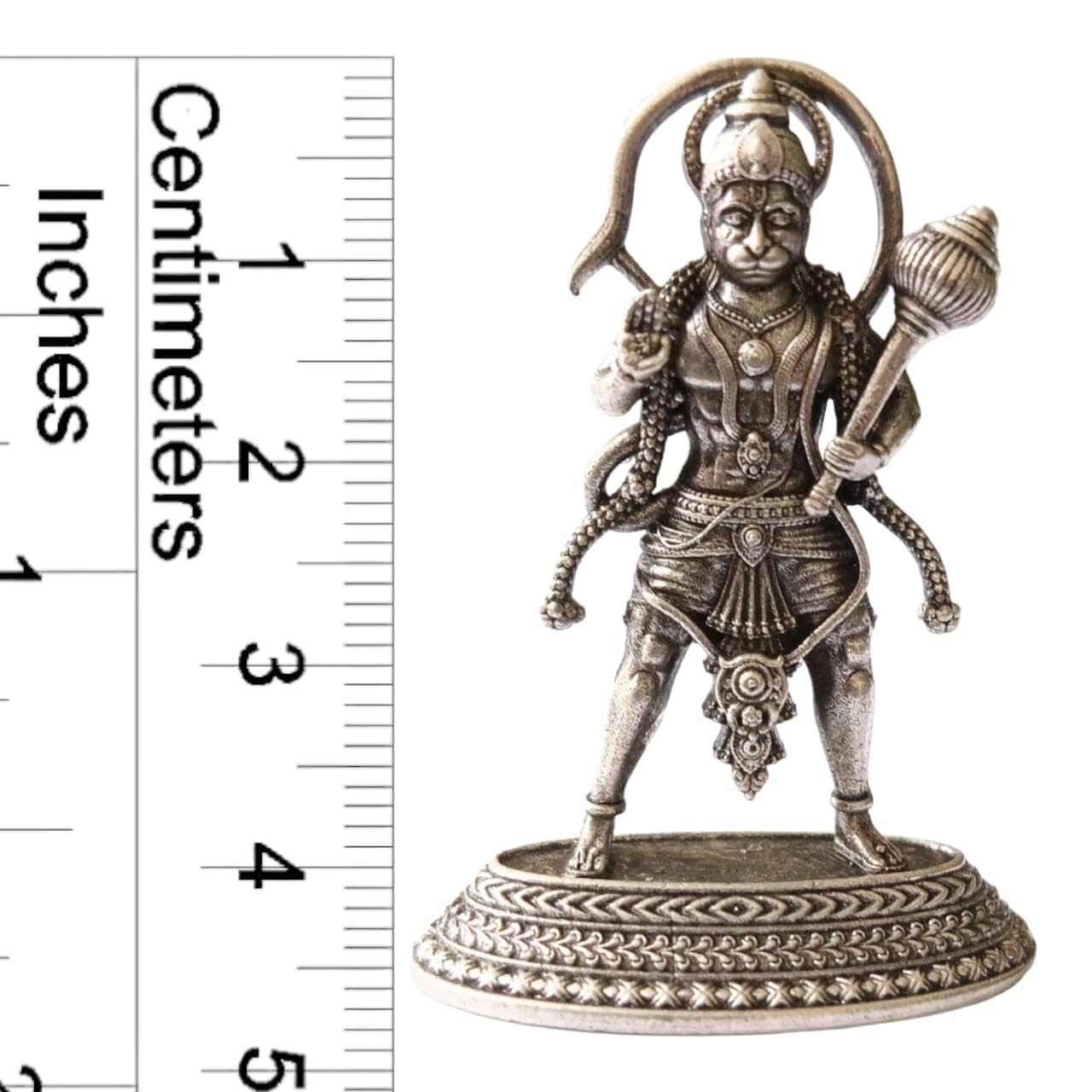 925 Sterling Silver Oxidised Hanuman Ji Idol