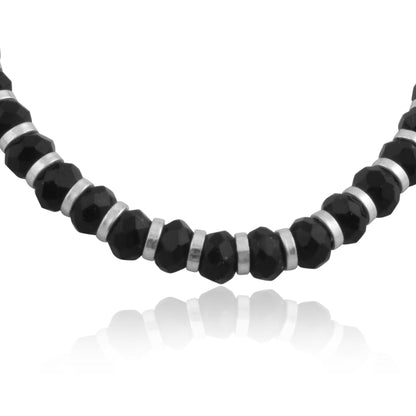 925 Sterling Silver Beads And Black Crystal Nazariya For Girls and Women