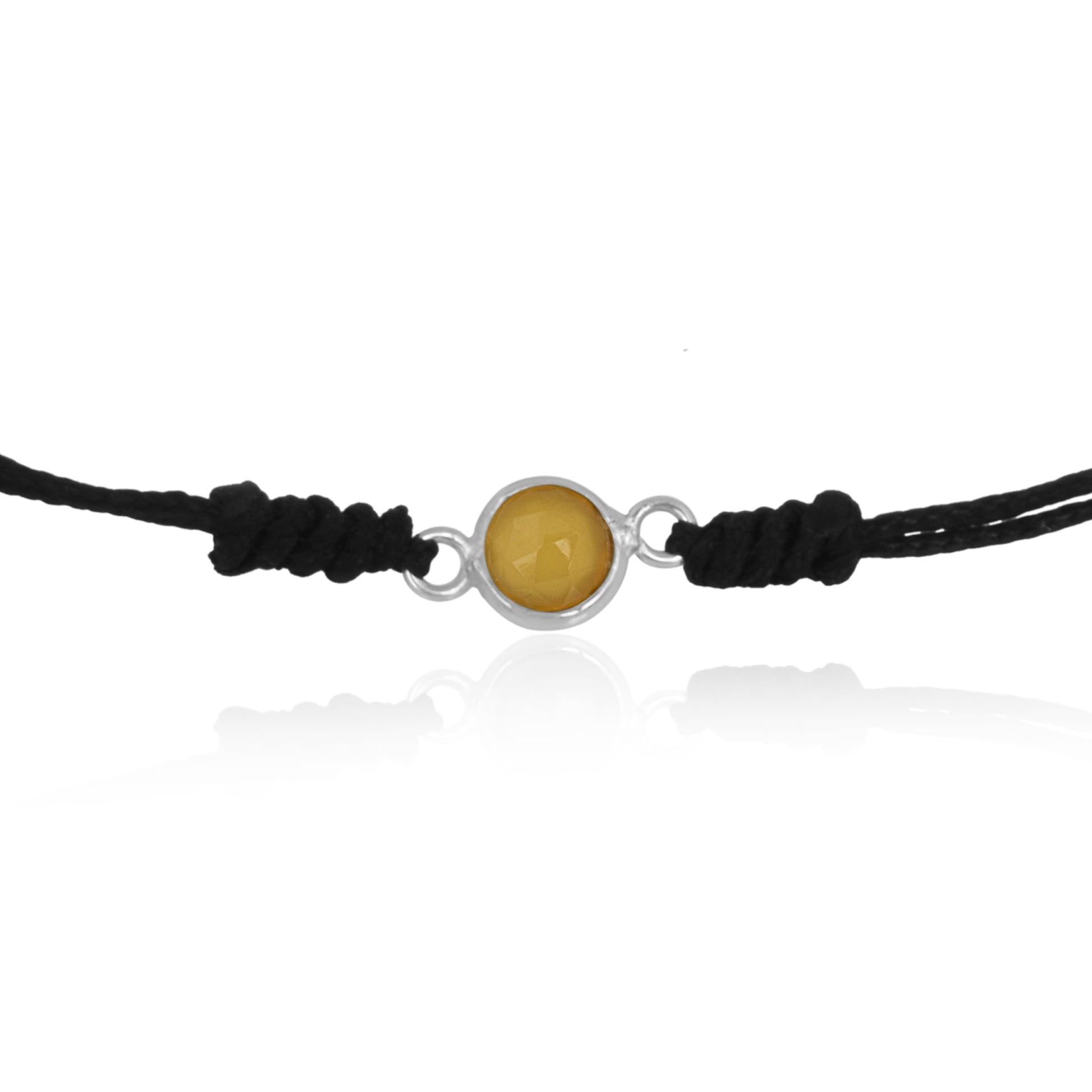 925 Sterling Citrine Birth Stone Bracelet