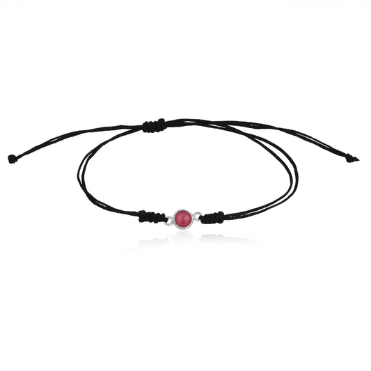 925 Sterling Silver Semi Precious Ruby Bracelet For Girls and Women