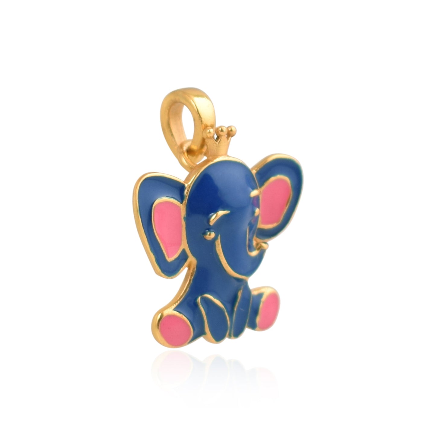 925 Sterling Silver Baby Elephant Pendant For Kids