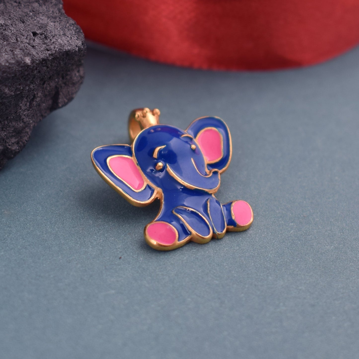 925 Sterling Silver Baby Elephant Pendant For Kids