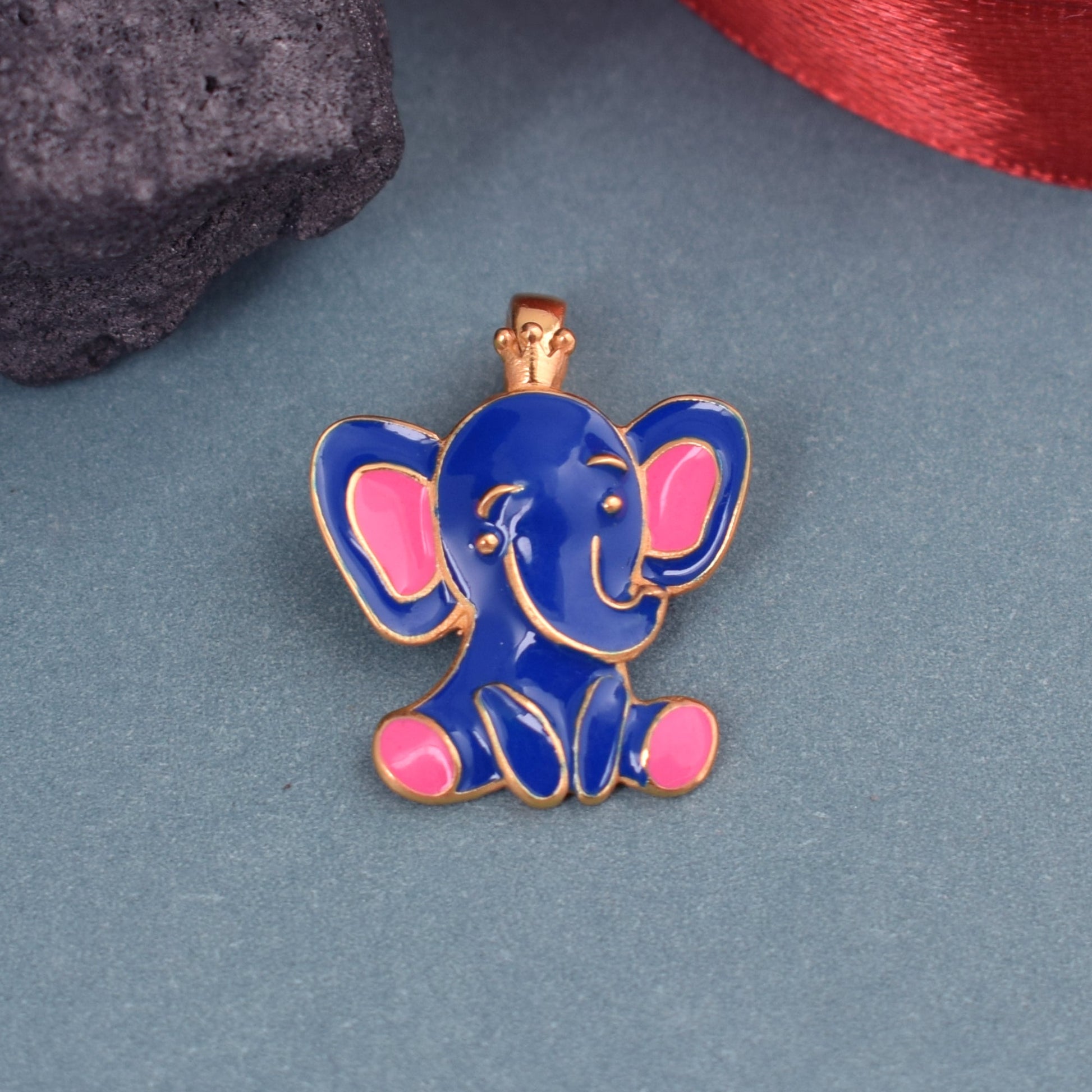 925 Sterling Silver Baby Elephant Pendant For Kids