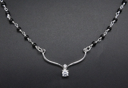 925 Sterling Silver Drop Mangalsutra Mangalsutra For Women