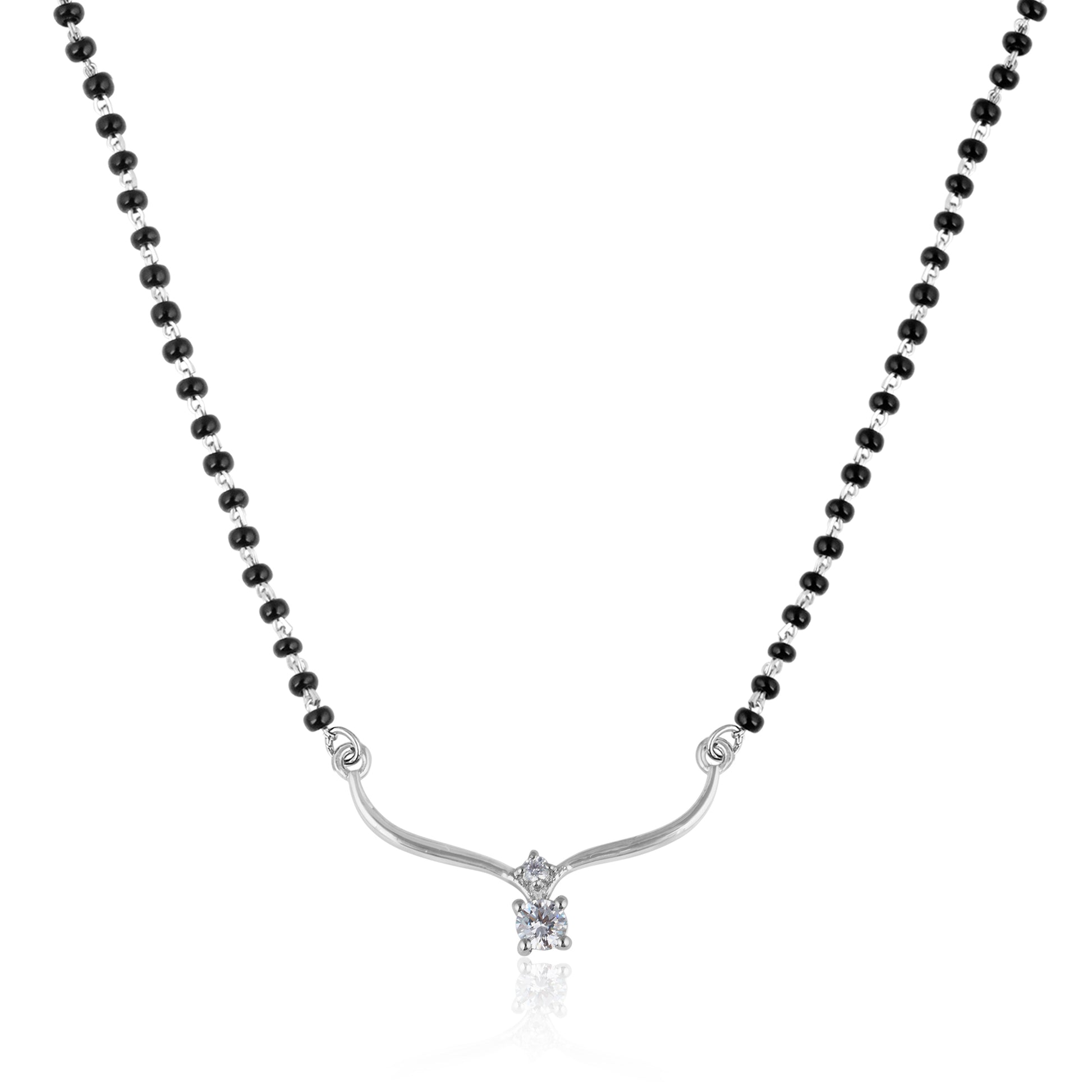 925 Sterling Silver Drop Mangalsutra Mangalsutra For Women