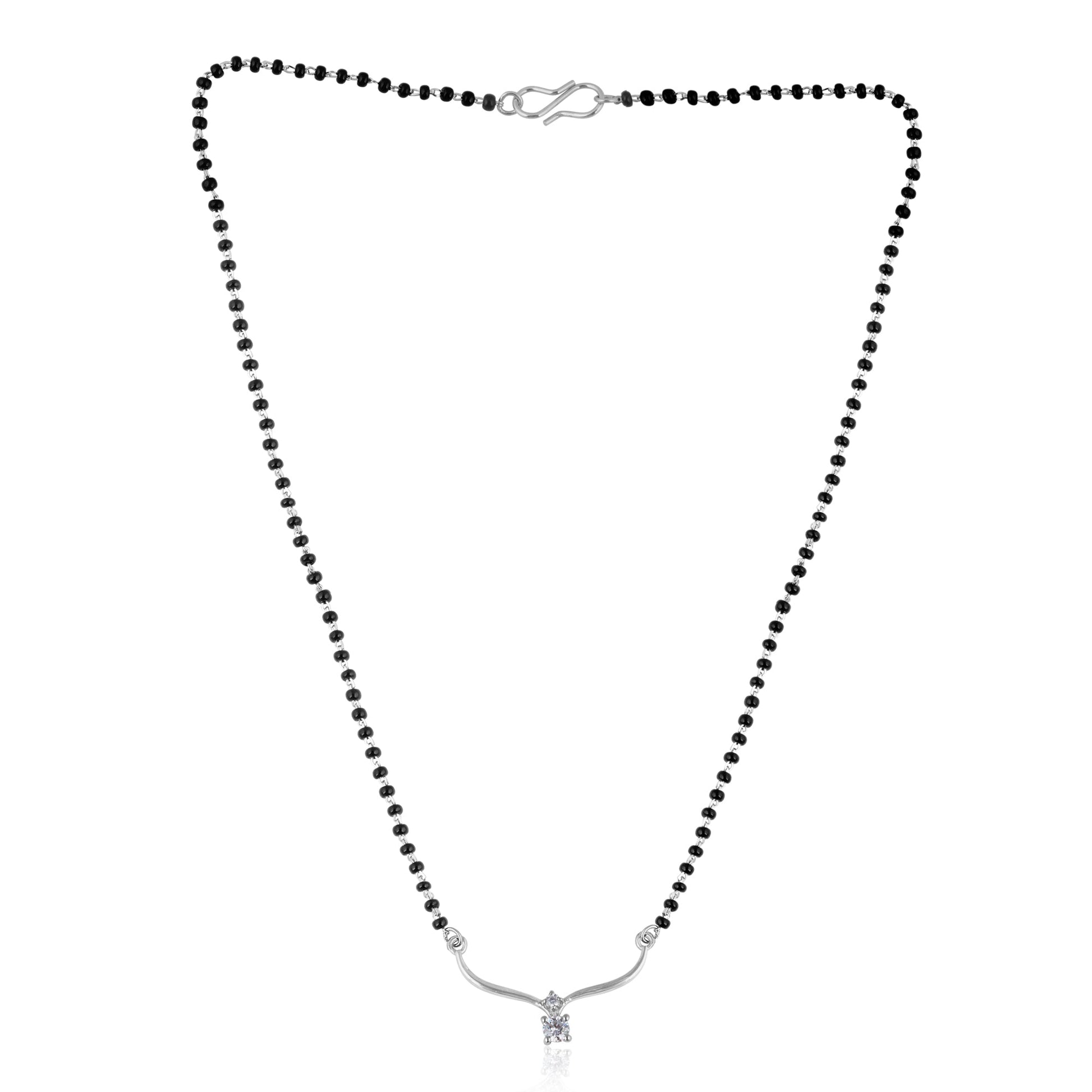 925 Sterling Silver Drop Mangalsutra Mangalsutra For Women