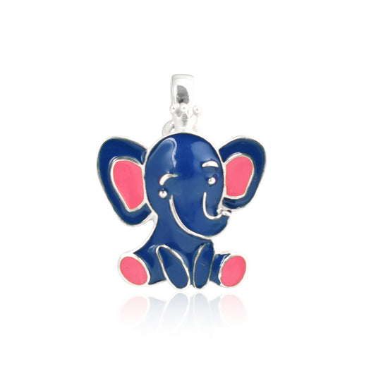 925 Sterling Silver Elephant Baby Pendant For Kids