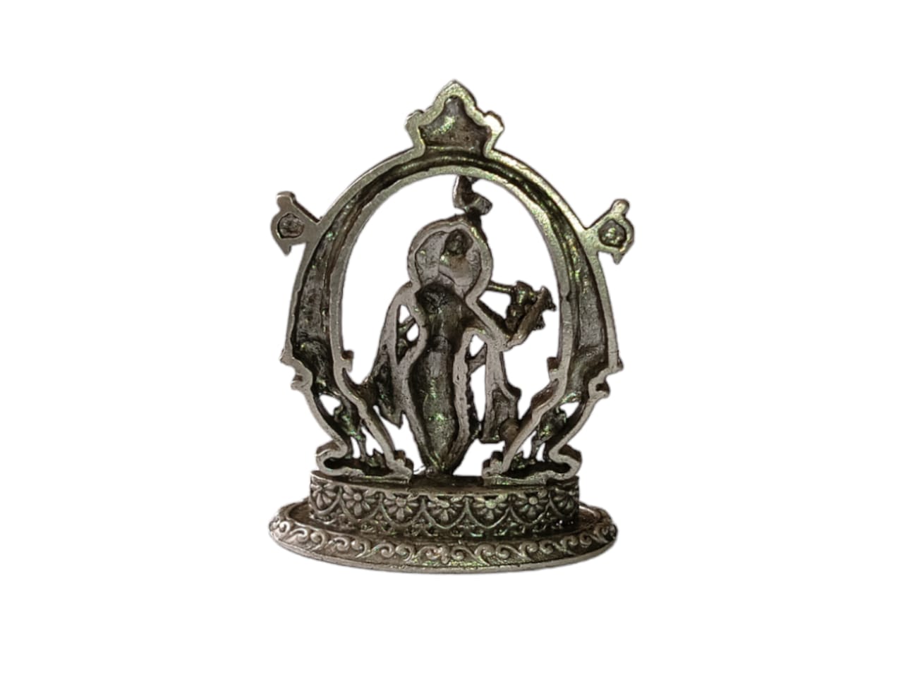 925 Sterling Silver Oxidised Krishna Ji Idol