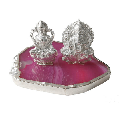 925 Sterling Silver Laxmi Ganesha Idol