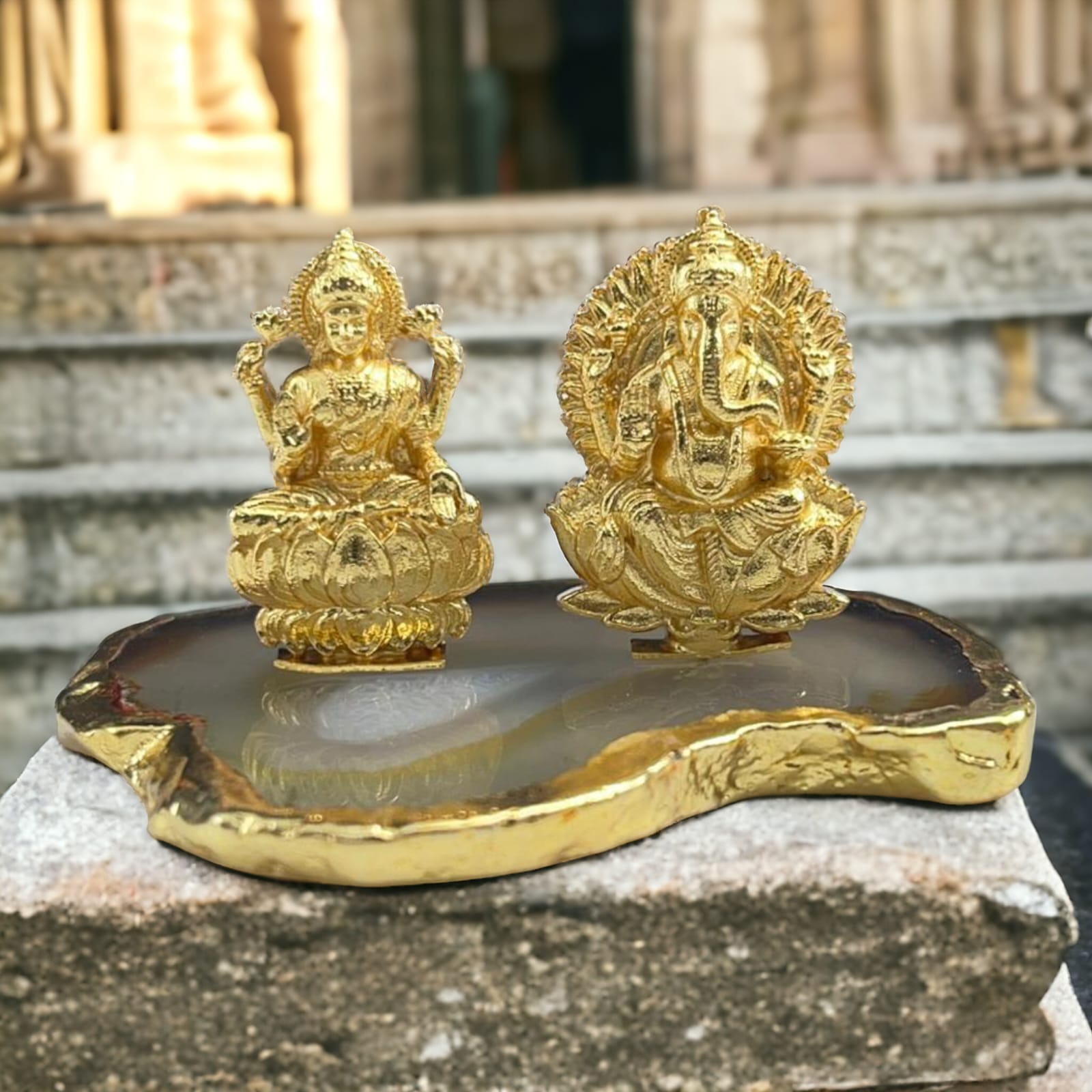 925 Sterling Silver Laxmi Ganesha Idol