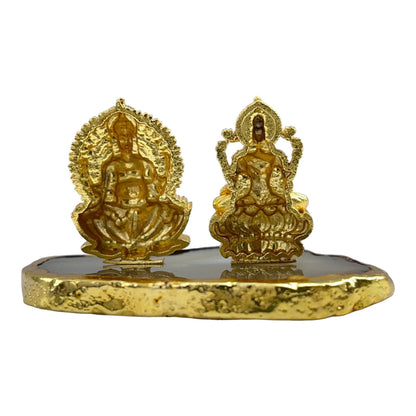 925 Sterling Silver Laxmi Ganesha Idol