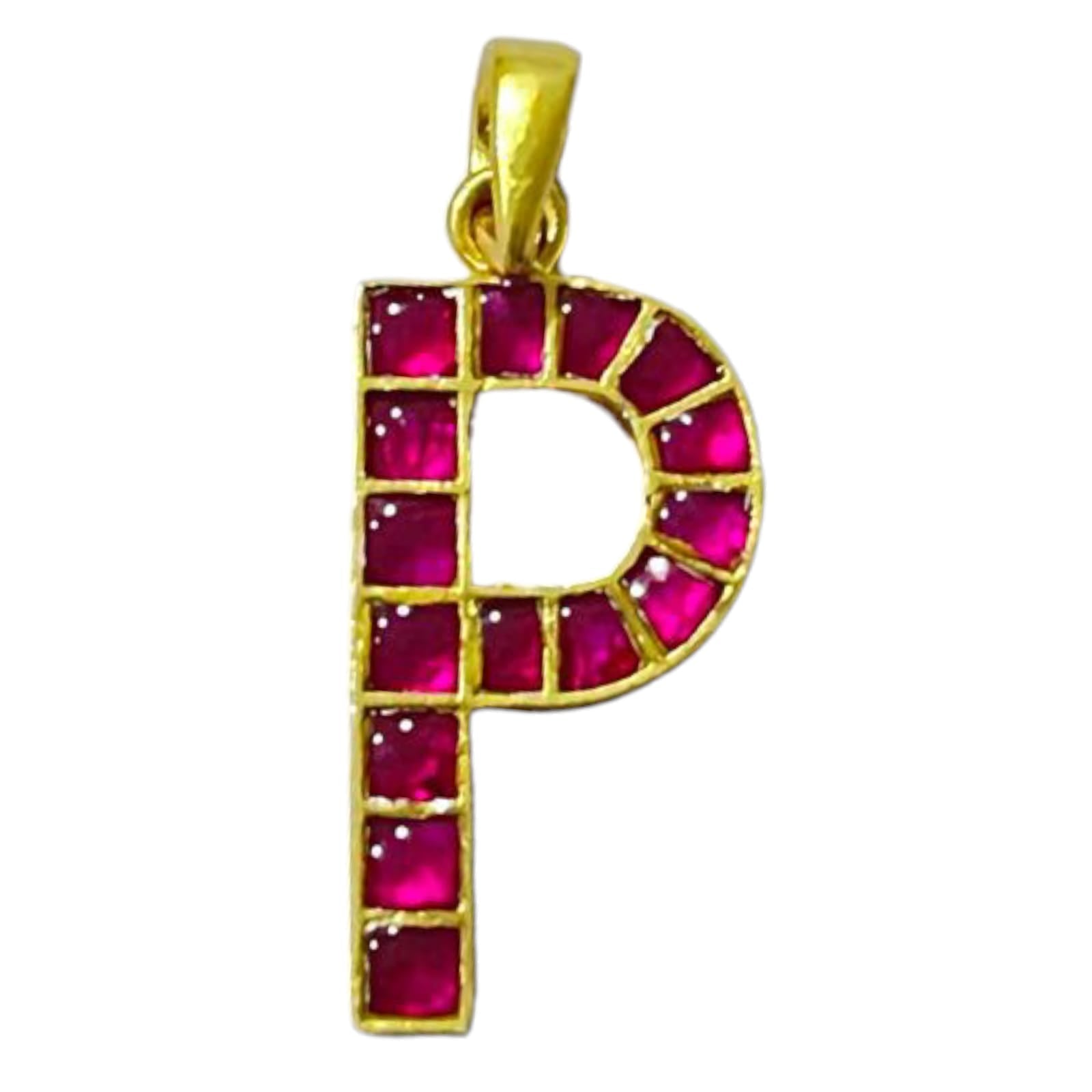 925 Sterling Silver P Alphabet Pendant For Girls And Women