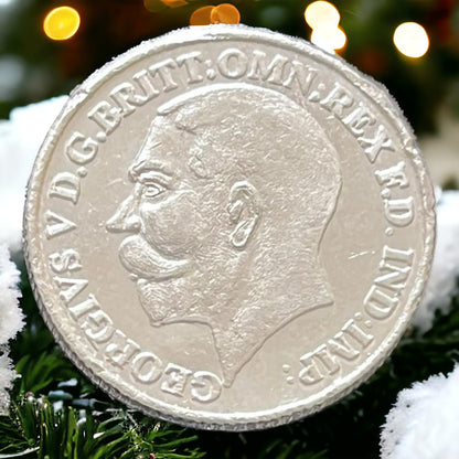 925 Sterling Silver Georgivs V D.G. British King Ginni Coin For Diwali And Dhanteras Shagun