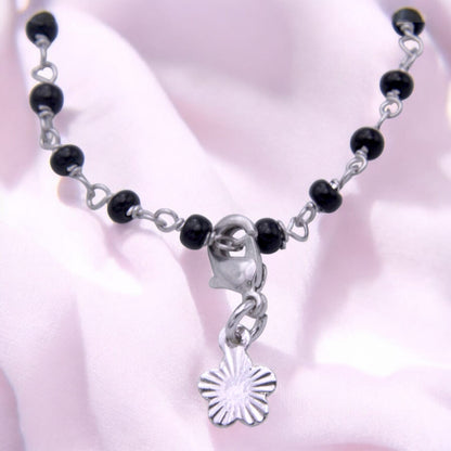 Silver Flower Watch Charm