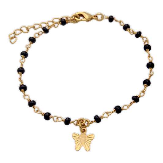 Silver Gold Plated Butterfly Bracelet