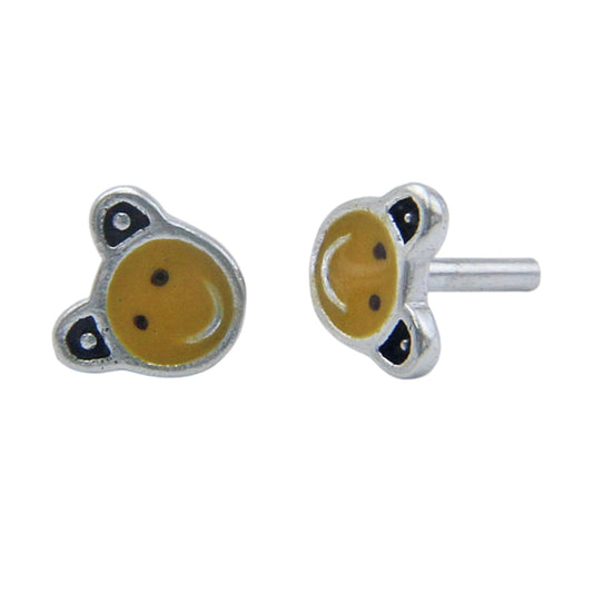 Smiley with Black Ears Earrings For Kids Girls