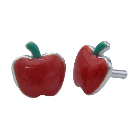 Red Apple Shape Earring For Kids Girls