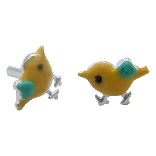 Enamel Bird Shape Earring For Kids Girls