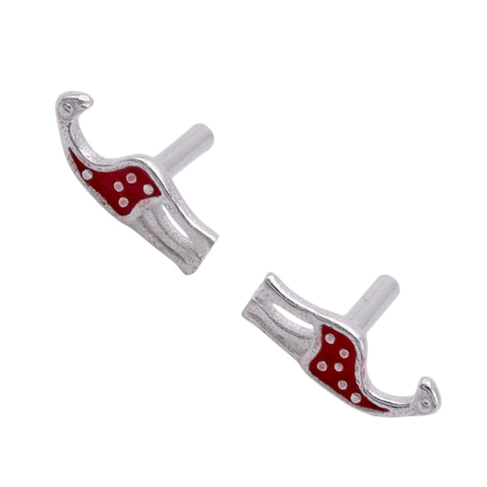 Red Enamel Cute Giraffe Earring For Kids Girls