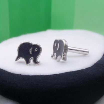 Grey Elephant Earring For Kids Girls