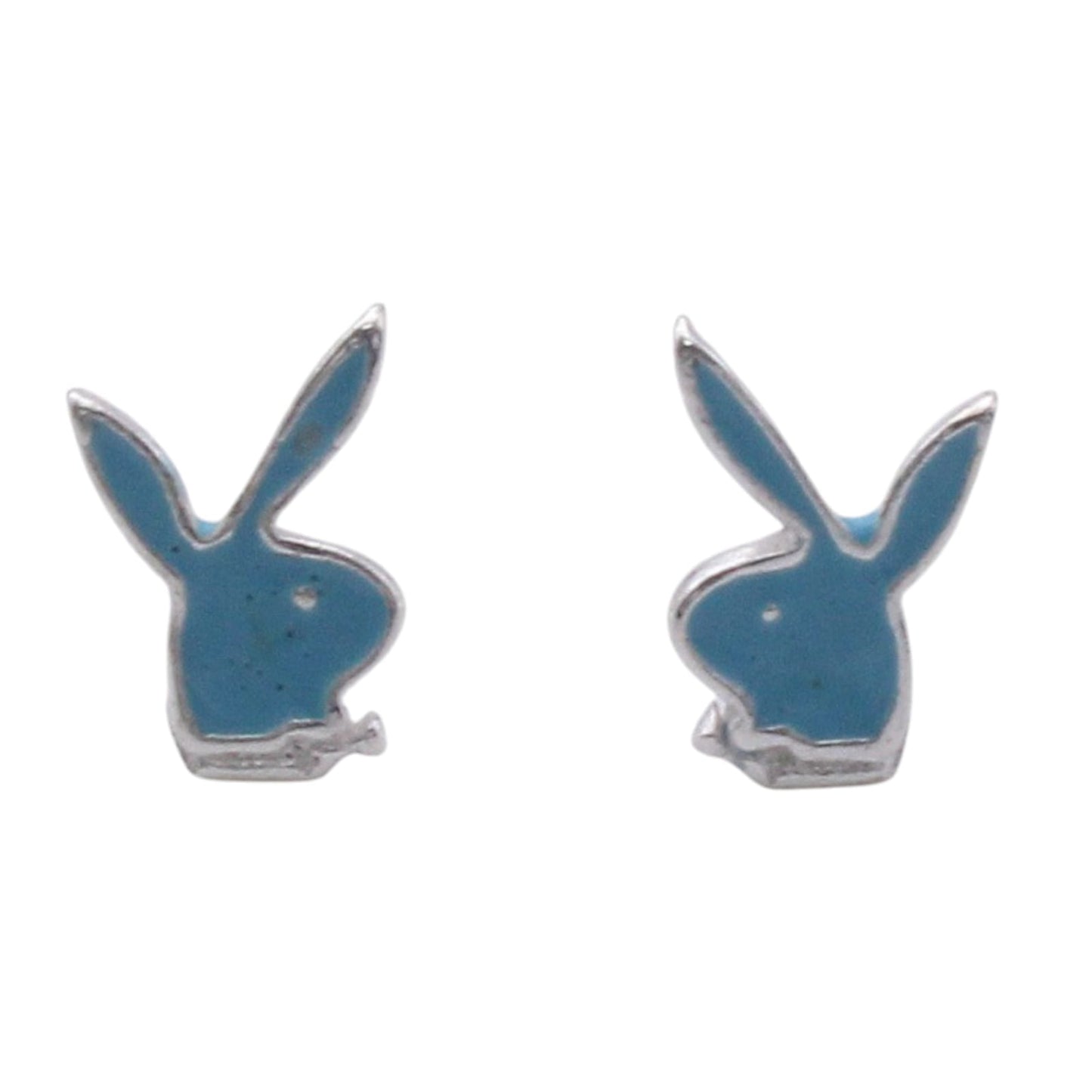 Blue Rabbit Shape Earring For Kids Girls