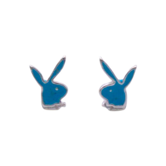 Blue Rabbit Shape Earring For Kids Girls