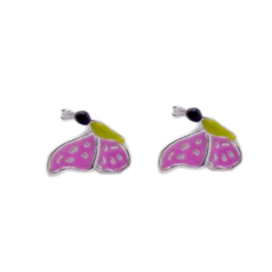 Wings With Green Butterfly Earring For Kids Girls