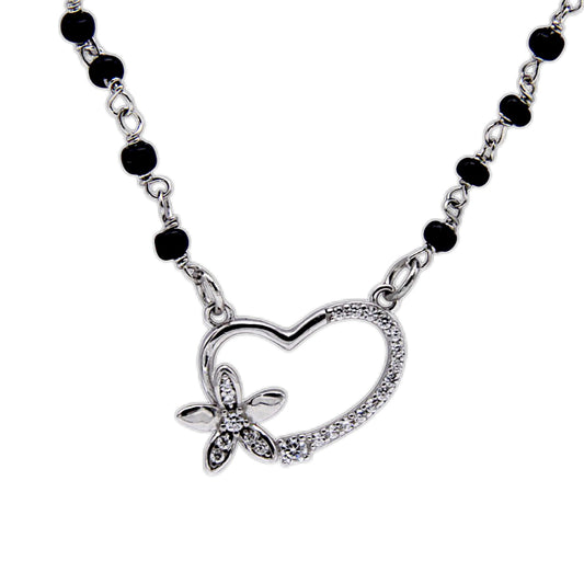 Studded Heart Shape Mangalsutra