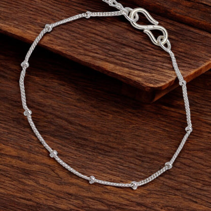 Silver Anklet for girls 4-15 years