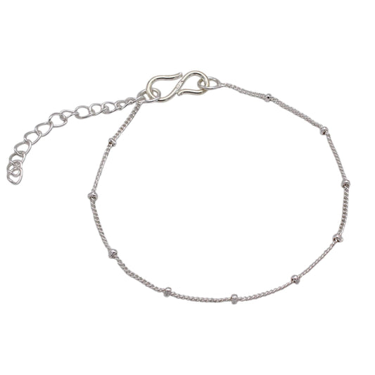 Silver Anklet for girls 4-15 years