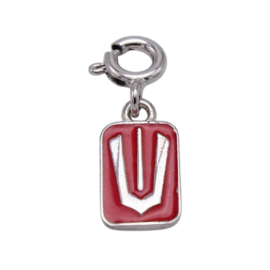 Silver Red Shree Bala Ji Charm