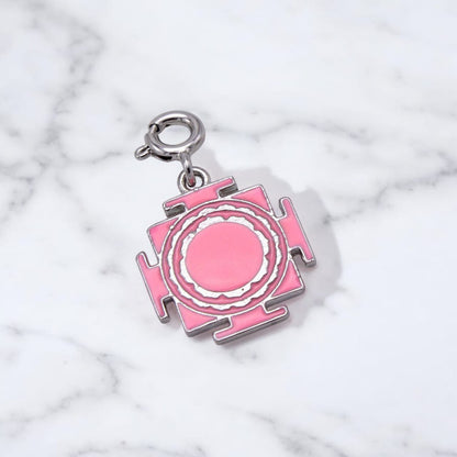 Silver Pink Laxmi Ji Yantra