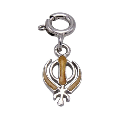 Silver Yellow Khanda Chram