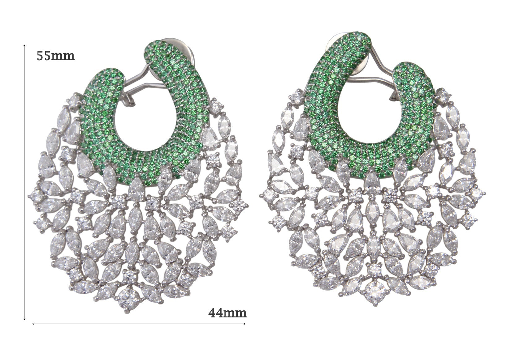 925 Sterling Silver Peacock Earring For Girls And Women