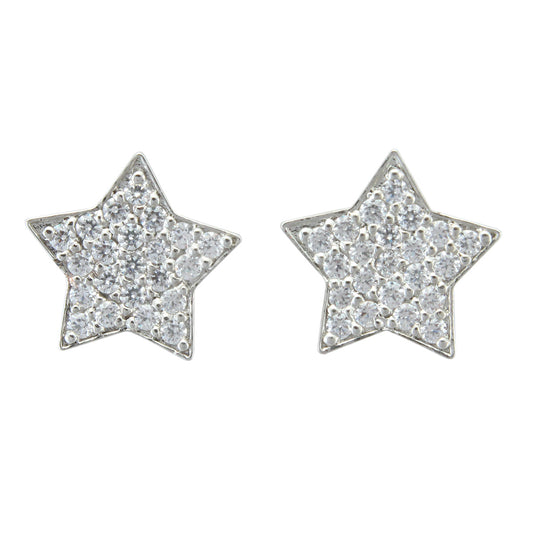 925 Sterling Silver Star Shape Earring For Girls And Women