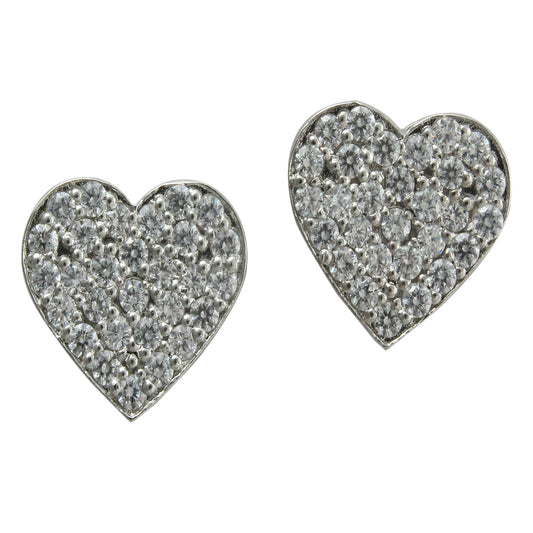 925 Sterling Silver Heart Shape Earring For Girls And Women