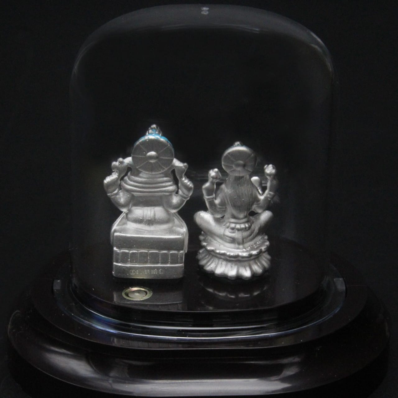 Laxmi Ganesha Blue Chakra Idol