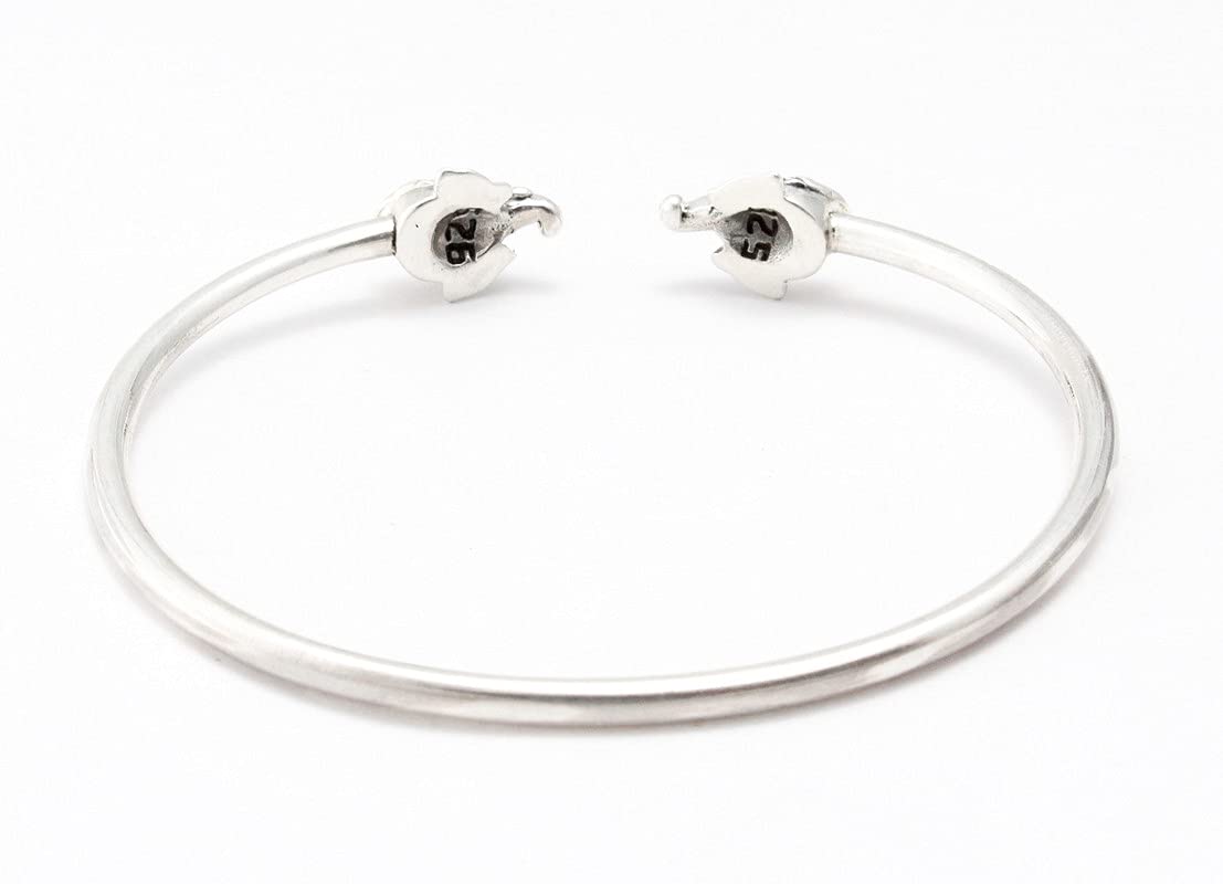 925 Sterling Silver Ganesh Bangle Bracelets For Girls and Women
