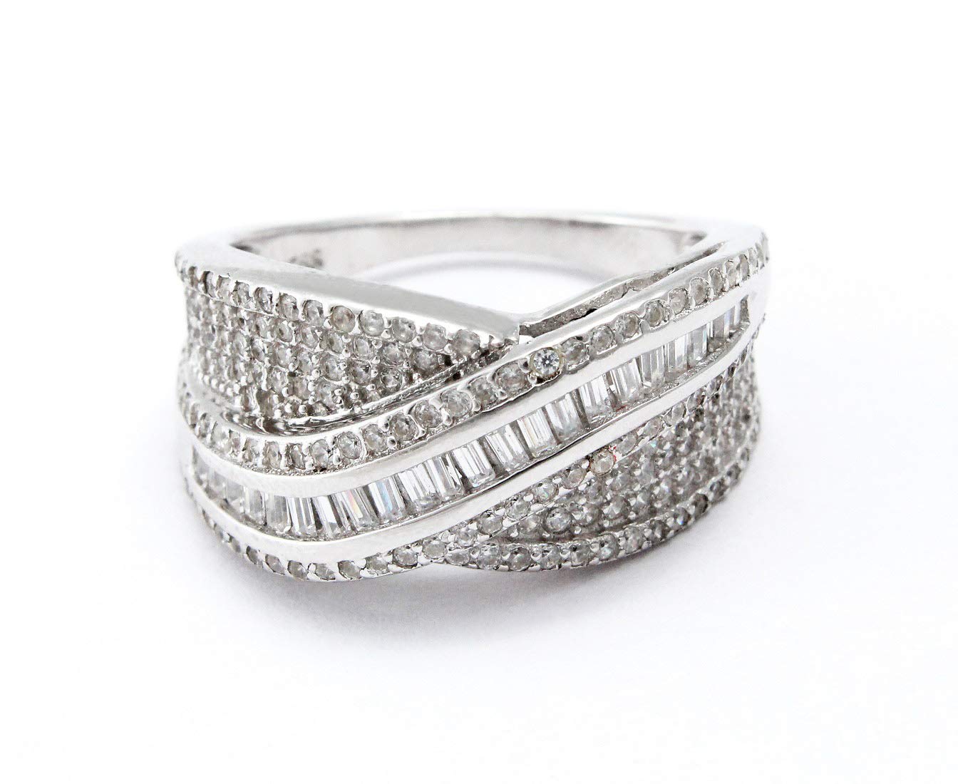 925 Sterling Silver Stones Studded Party Wear Ring For Girls And Women