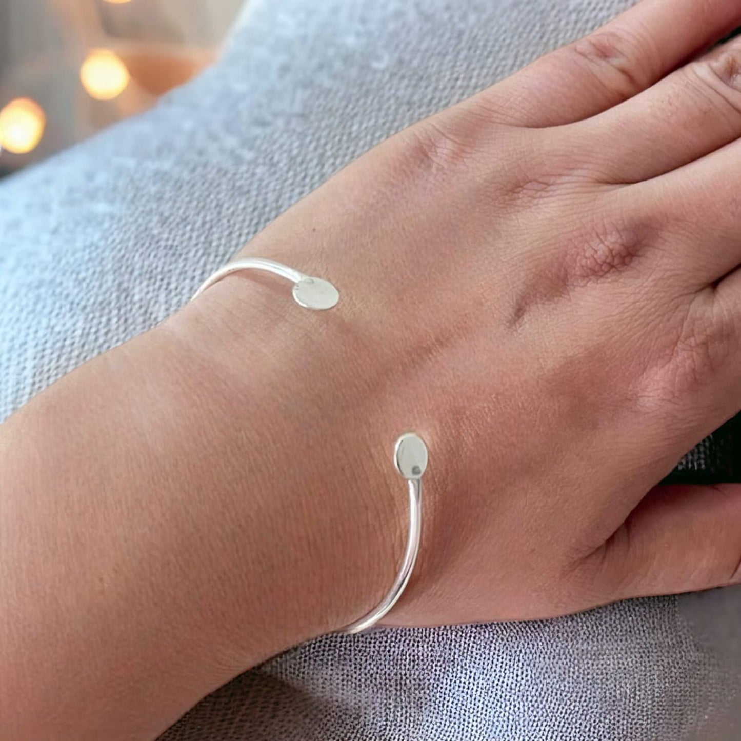 Silver Bangle Bracelet For Girls