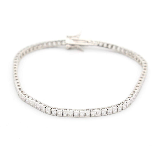 925 Sterling Silver Tennis Designer Bracelet For Girls and Women