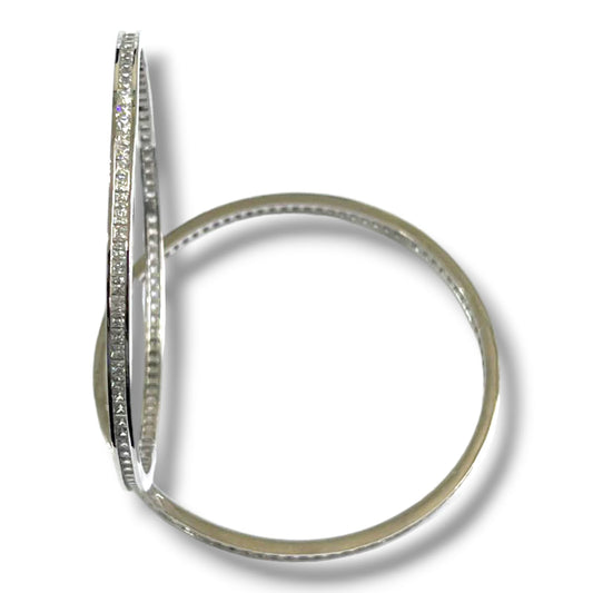 925 Sterling Silver Slim Silver Bangle For Women