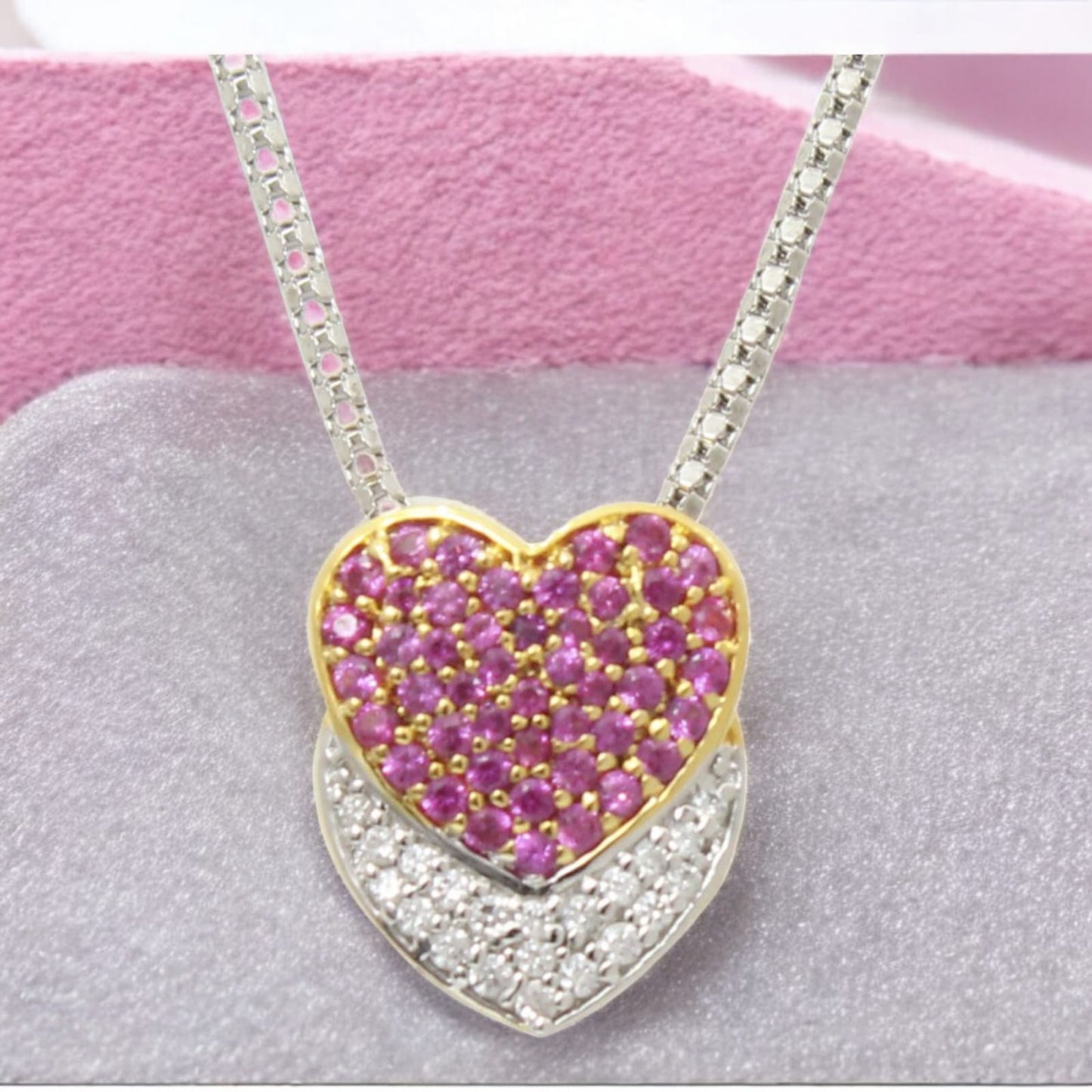 Double Heart Pendant Without Chain